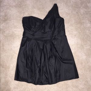 Black One shoulder cocktail dress PLUS